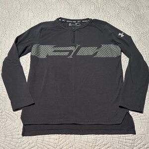 Under Armour Boys Steph Curry L/S Black Shirt, EUC, Size Medium